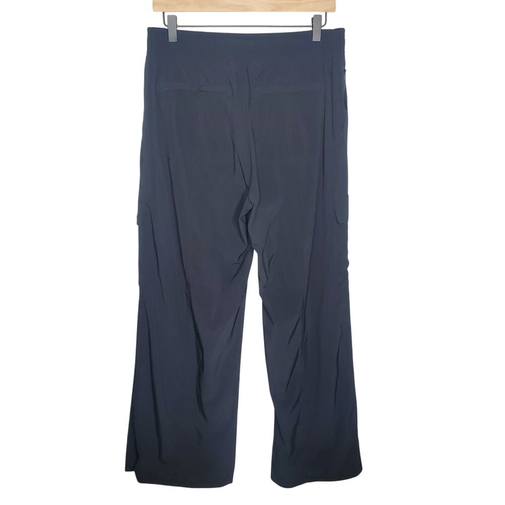 Athleta Chelsea Wide Leg Pant Black Women's Size 8 Utility Cargo Lounge - Picture 12 of 12